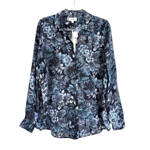 NWT L'AGENCE Nina Silk Blouse L - Picture 5 of 10